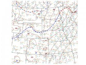 18 UTC surface map from the HPC