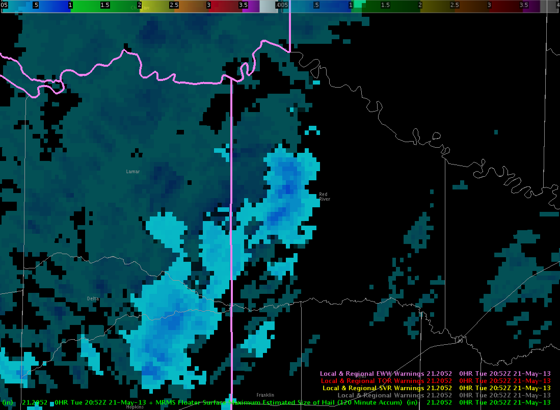 Penny Hail Report At 2051 Utc – Ewp Blog