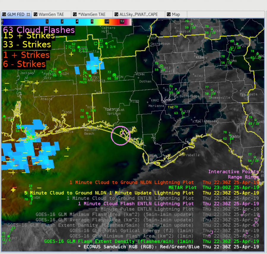 Hypothetical DSS Decision Support Screen TAE support of Panama City