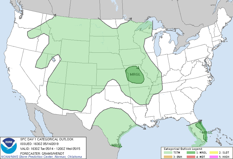 SPC Day 1 Outlook 14 May 2019