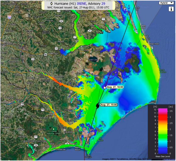 CI-FLOW provided useful predictions of total water level during Hurricane Irene